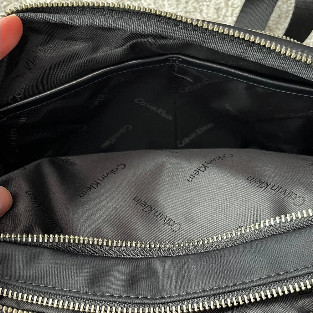 Calvin Klein Black Crossbody with Silver Accents - Picture 8 of 10